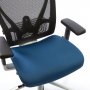 Hyvä kaunis työtuoli laadukas verkkoselkänoja vaihdettava sininen istuinpäällinen
