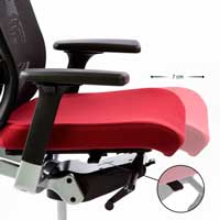 Hyvä toimistotuoli ja ergonominen työtuoli Ergonea Mesh verkkoselkä keinumekanismi istuimen syvyyden säätö
