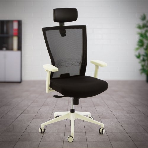 Valkoinen työtuoli keinumekanismilla Ergonea Airex on hyvä ja ergonominen valkoinen toimistotuoli jolla edullinen tarjous hinta, verkkoselkänoja keinuva kaunis tyylikäs työtuoli toimistotuolit paras ergonomia hyvä työtuoli selälle kaunis valkoinen