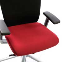 Hyvä kaunis työtuoli punainen laadukas toimistotuoli vaihdettavalla istuinpäällisellä